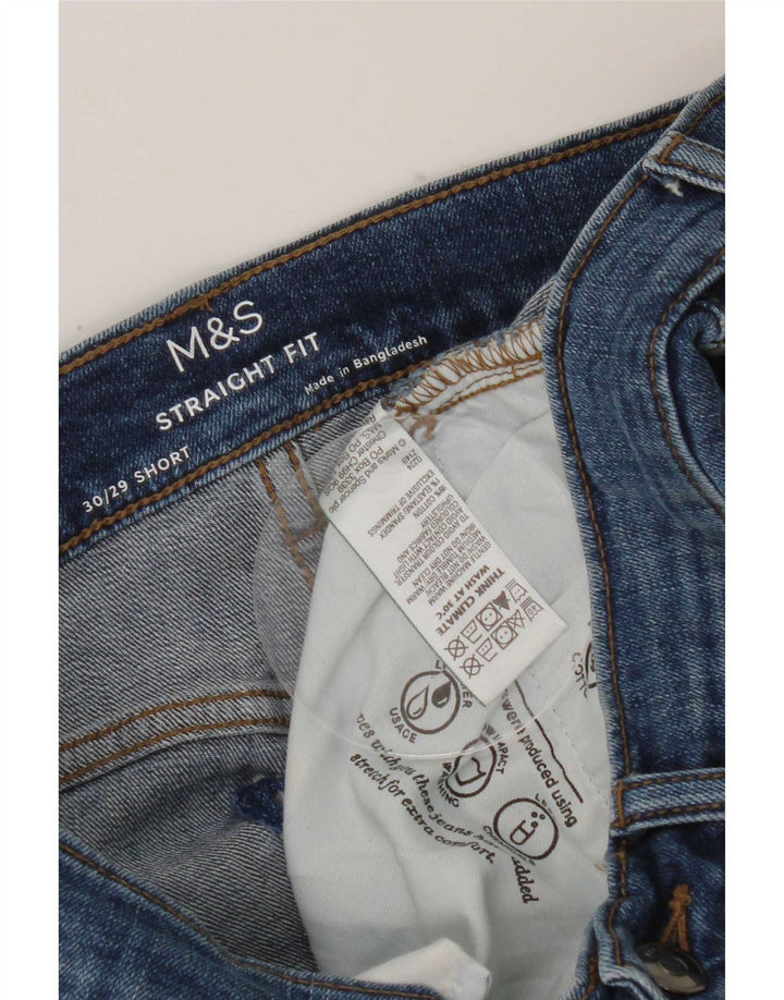 Jeans retos masculinos Marks & Spencer W30 L29 algodão azul