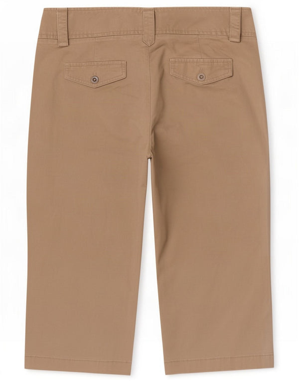 Dockers Womens Chino Shorts US 6 Médio W30 Algodão Bege