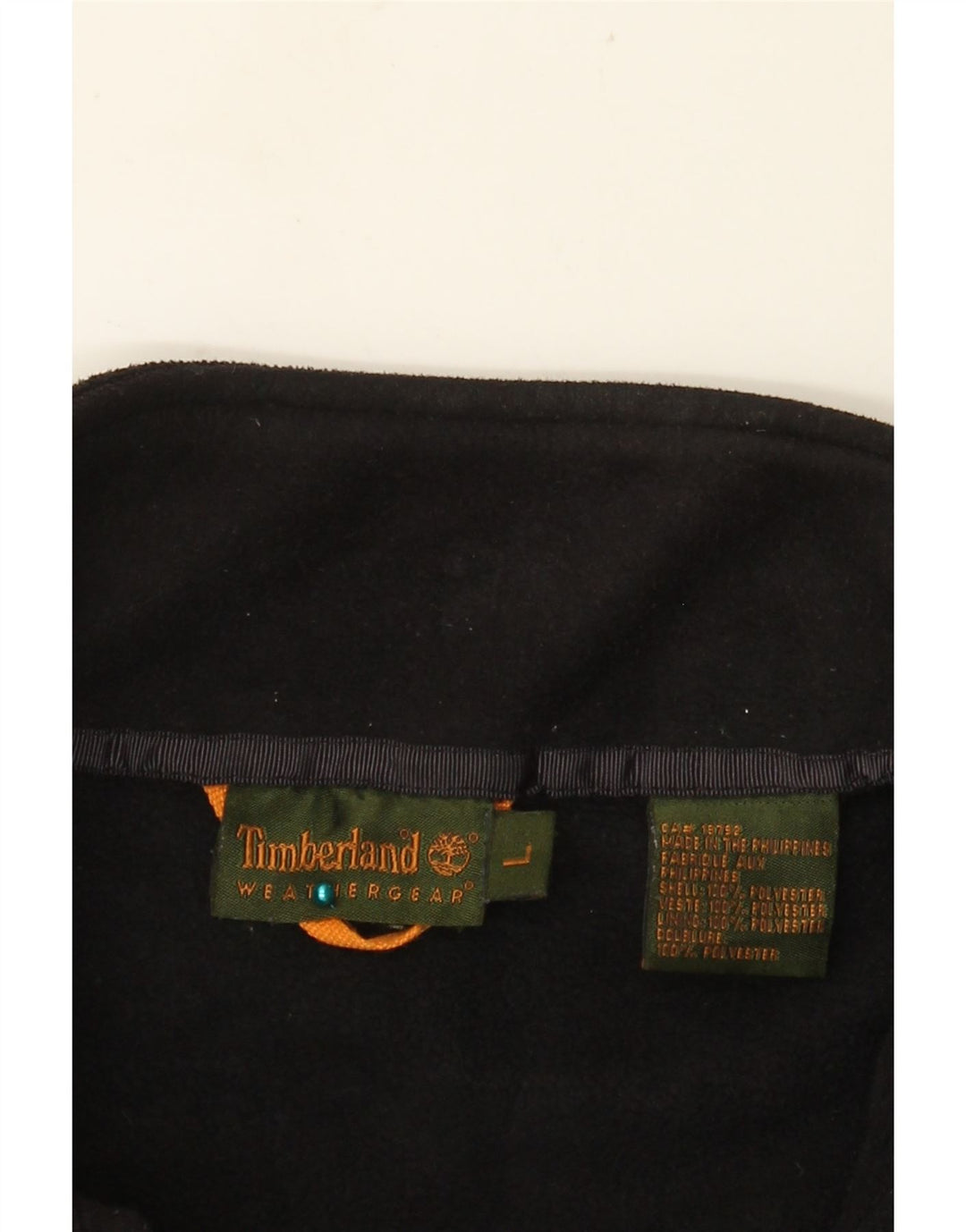Jaqueta de lã masculina TIMBERLAND UK 40 grande poliéster preto