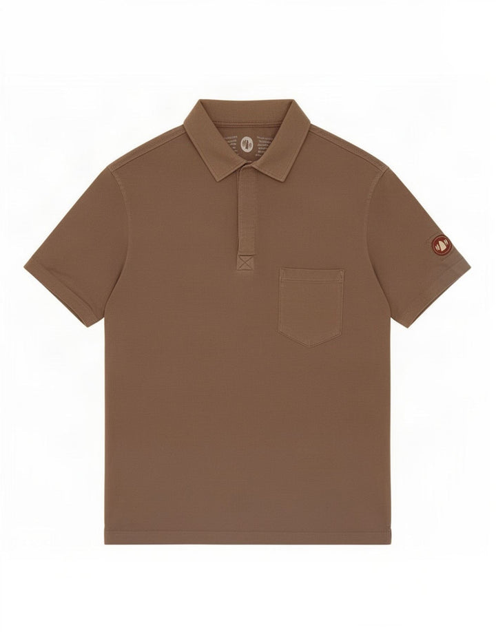 Camisa pólo masculina Murphy & Nye 2XL algodão marrom