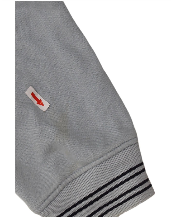 Suéter Nike Boys Graphic Zip com capuz 13-14 anos XL azul colorblock algodão