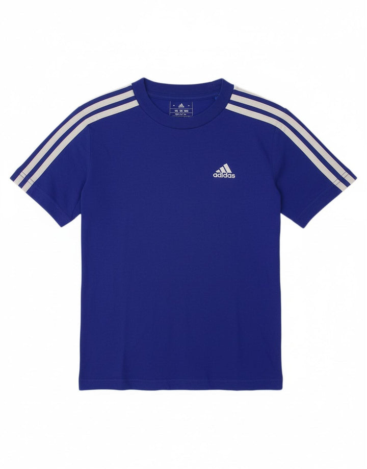 Camiseta Adidas Menino 6-7 Anos Azul Algodão