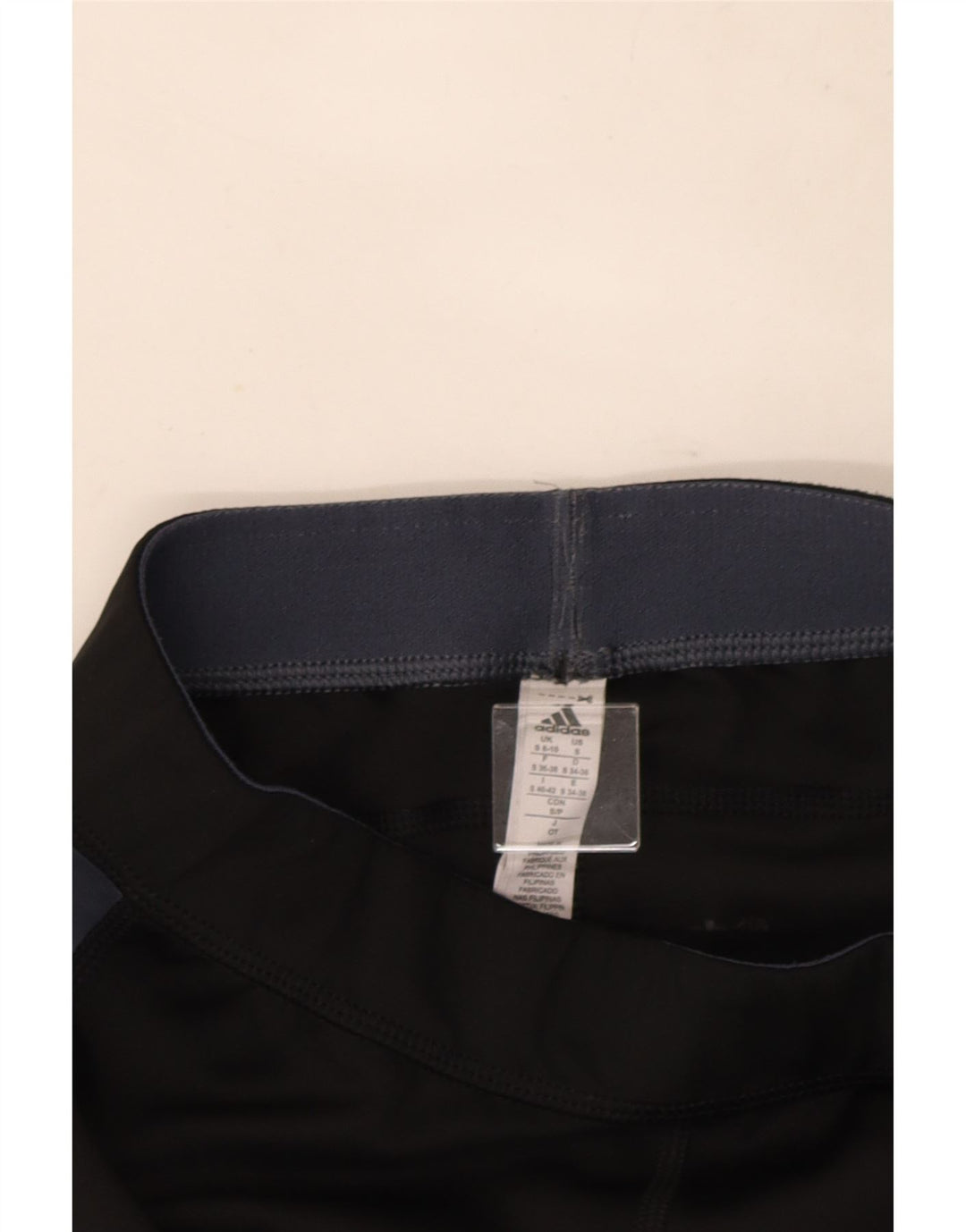 Adidas Womens Capri Leggings UK 8/10 Pequeno Preto Colorblock Poliéster