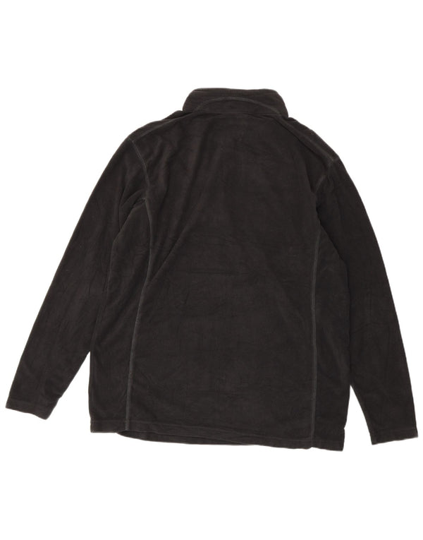 Suéter de lã masculino Columbia com zíper e gola XL preto