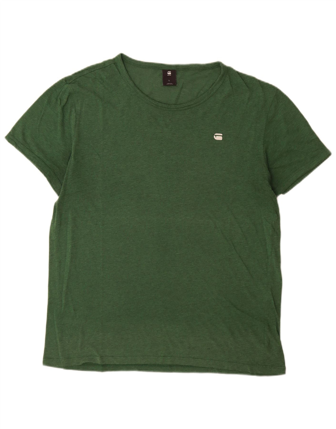 Camiseta masculina G-Star Top grande algodão verde
