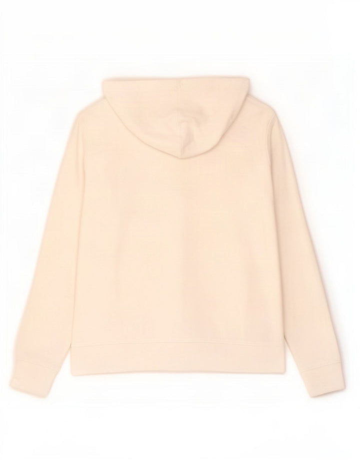 Suéter com capuz gráfico feminino Gap UK 14 médio branco