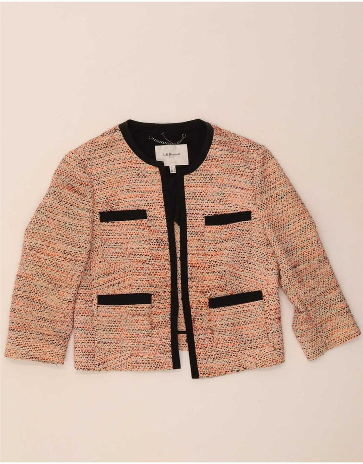 L.K. Conjunto feminino de 2 peças de manga 3/4 Bennett Reino Unido 10 pequeno laranja manchado