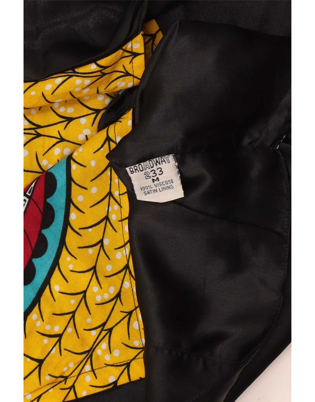 Colete masculino Broadway com padrão abstrato, viscose multicolorida média