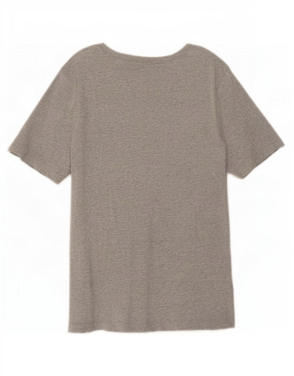 Camiseta Nike feminina gráfica Top UK 18 XL cinza algodão