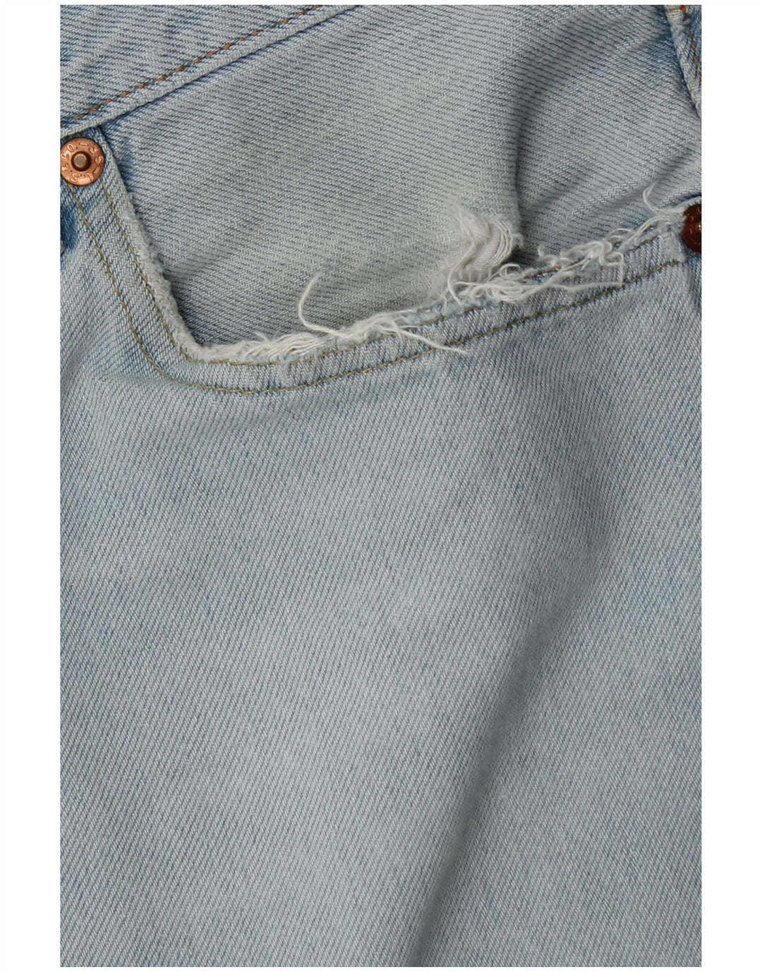 LEVI'S Mens 501 Distressed Denim Shorts W36 Large  Blue Cotton