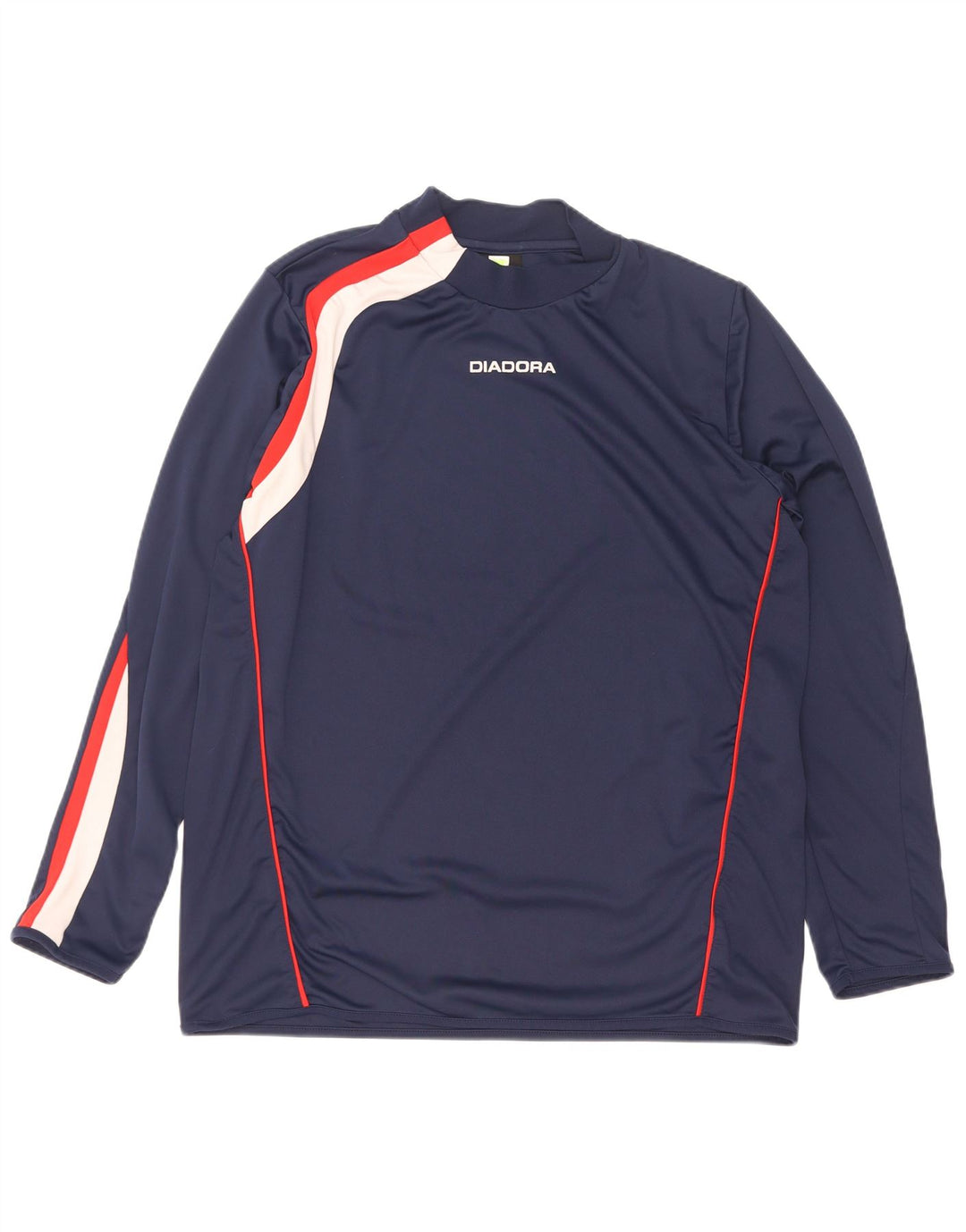 Diadora Masculino Top Manga Longa XL Azul Marinho Colourblock Poliéster
