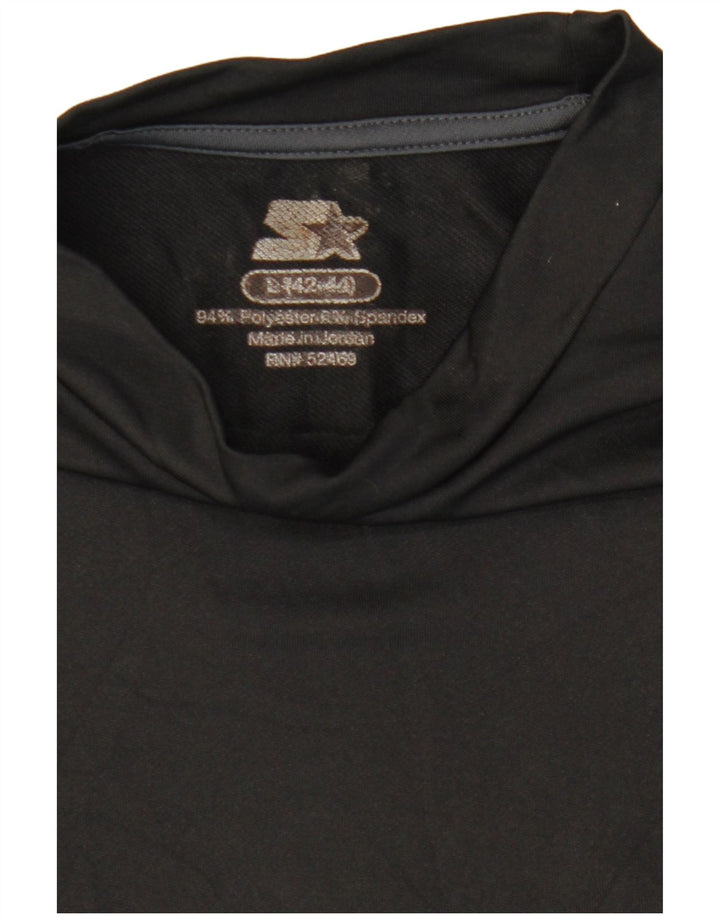 Starter Masculino Top Manga Longa Reino Unido 42/44 Grande Poliéster Preto