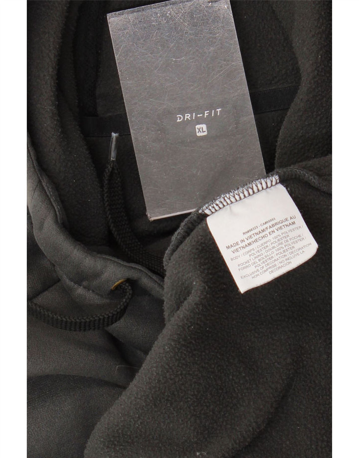 NIKE Masculino Dri Fit Graphic Hoodie Jumper XL Cinza Poliéster