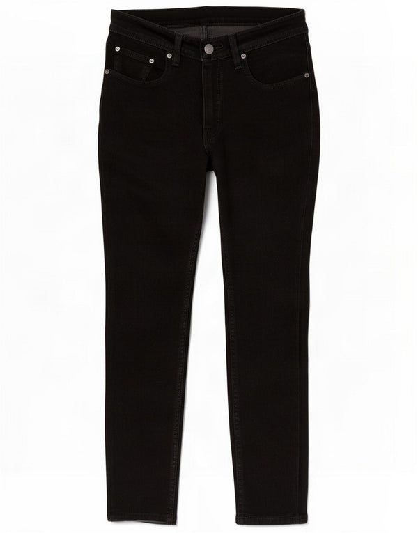 Levi's Mens 512 Tapered Slim Jeans W32 L32 Algodão Preto