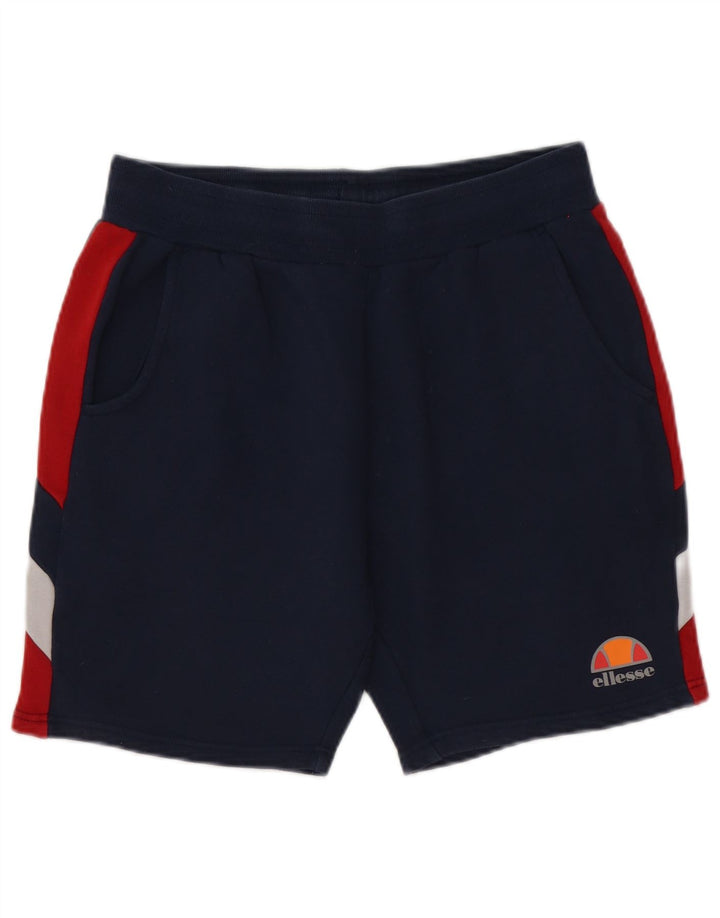 Shorts esportivo masculino Ellesse pequeno bloco colorido azul marinho