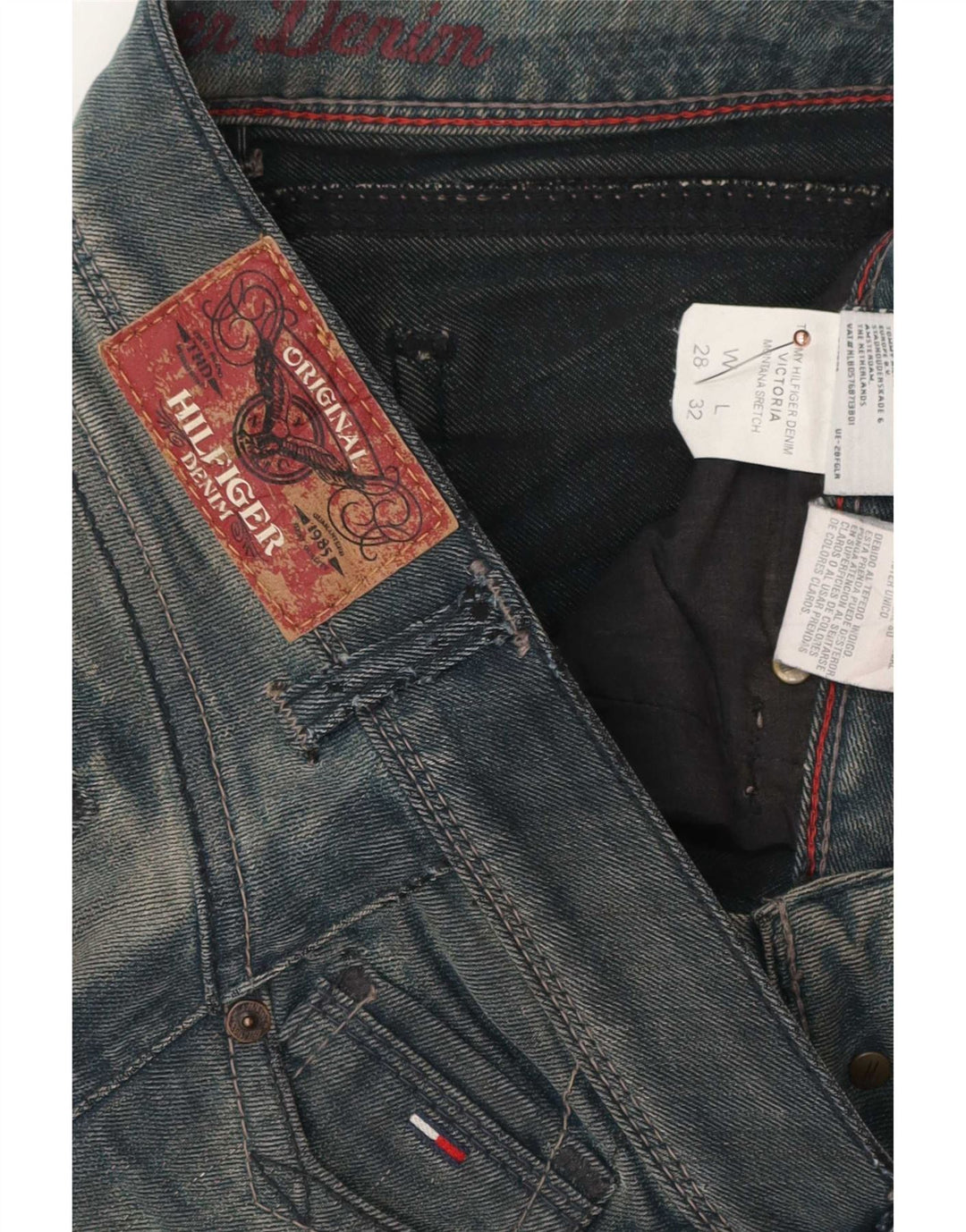 Tommy Hilfiger Jeans Slim Feminino W28 L32 Azul Algodão