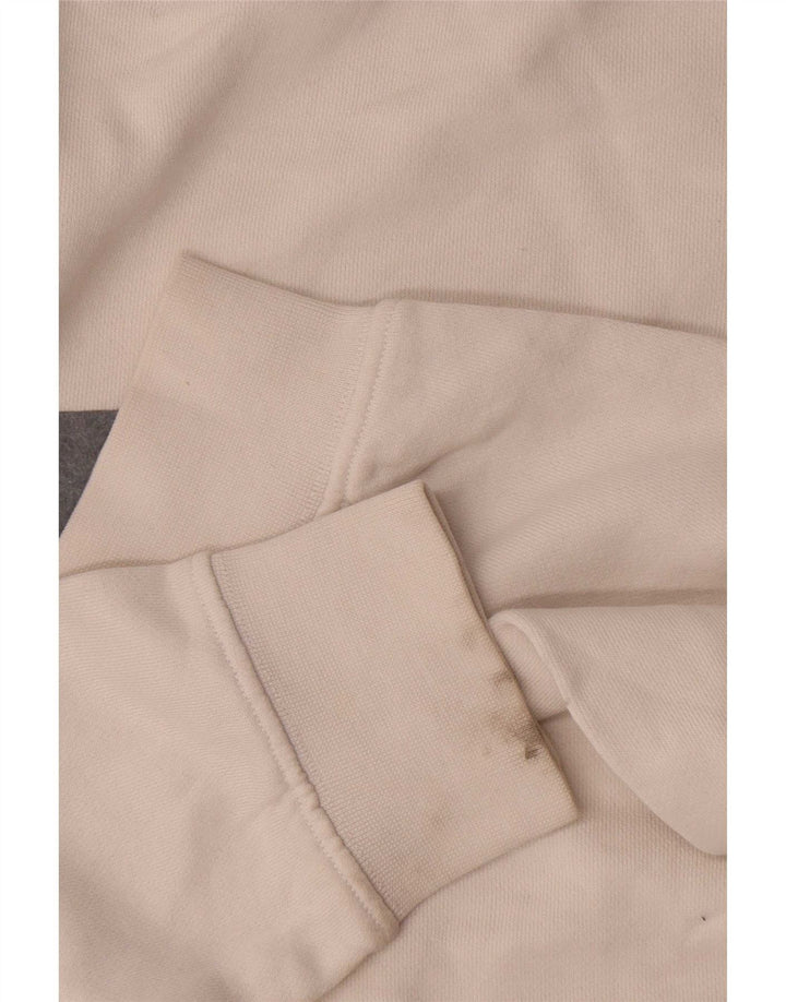 Zara moletom masculino jumper grande branco colorblock algodão