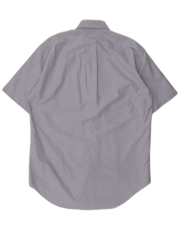 Camisa masculina Ralph Lauren Blake manga curta solta ajuste pequeno algodão azul