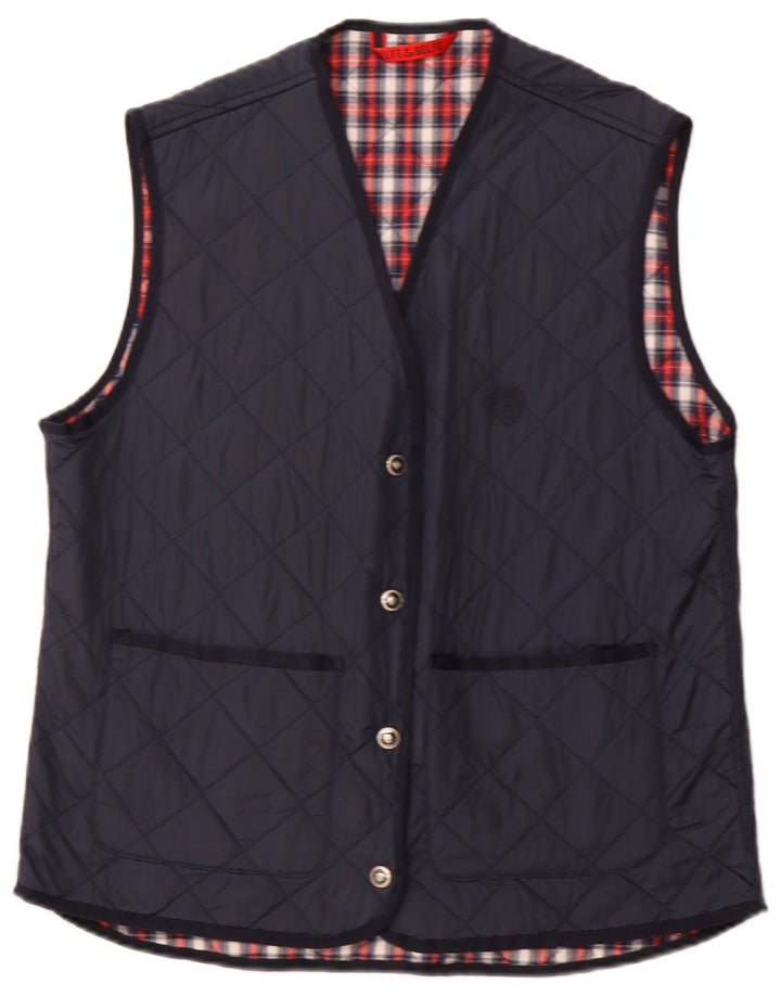 Colete masculino acolchoado BELFE & BELFE IT 46 pequeno nylon azul marinho