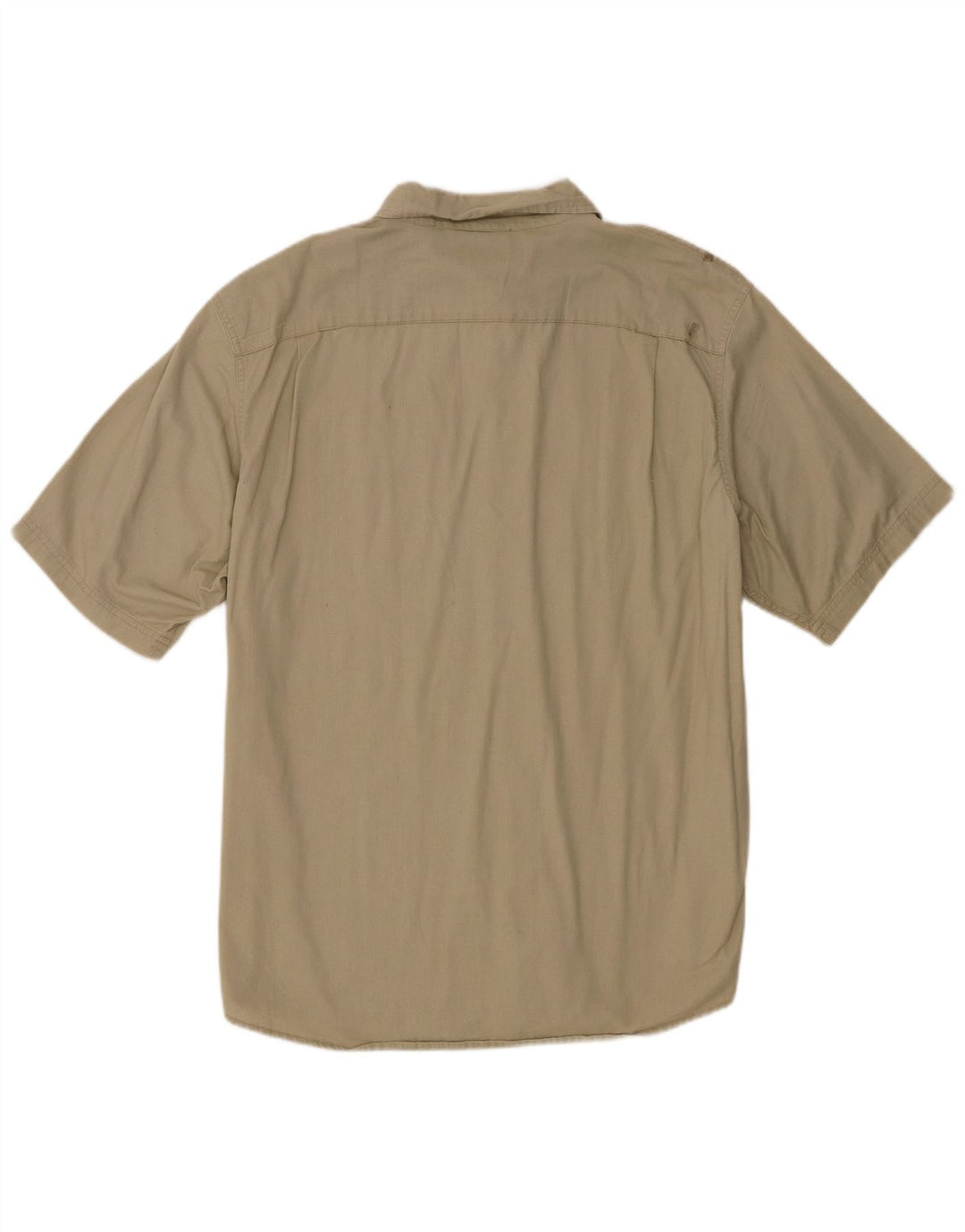 Camisa Wrangler masculina de manga curta XL algodão cáqui