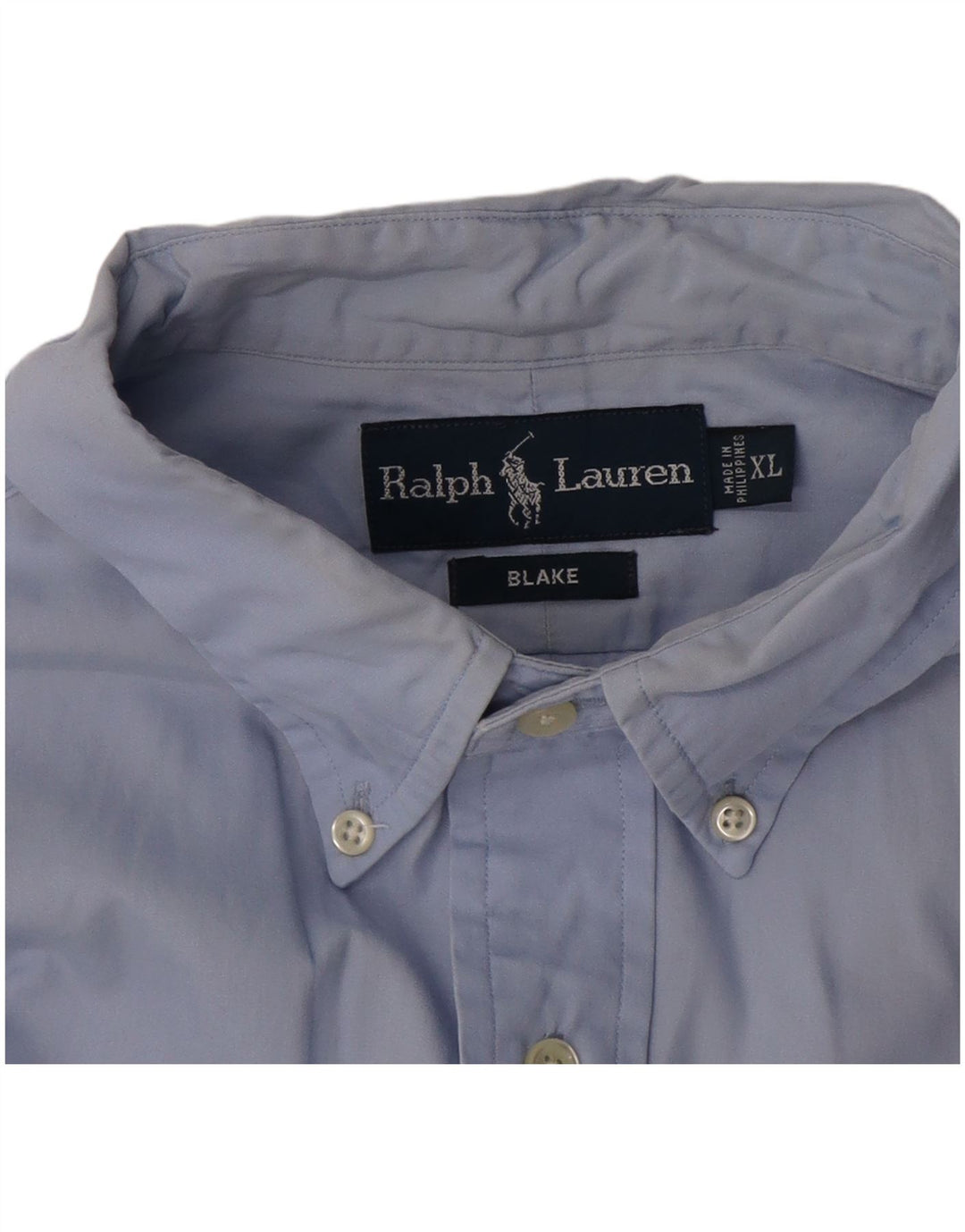 Camisa masculina Ralph Lauren Blake de manga curta XL azul