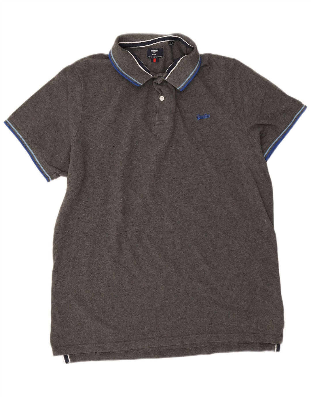 Camisa polo masculina Superdry 2XL algodão cinza