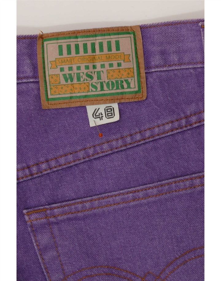 Calça jeans reta masculina West Story IT 48 médio W34 L28 roxo