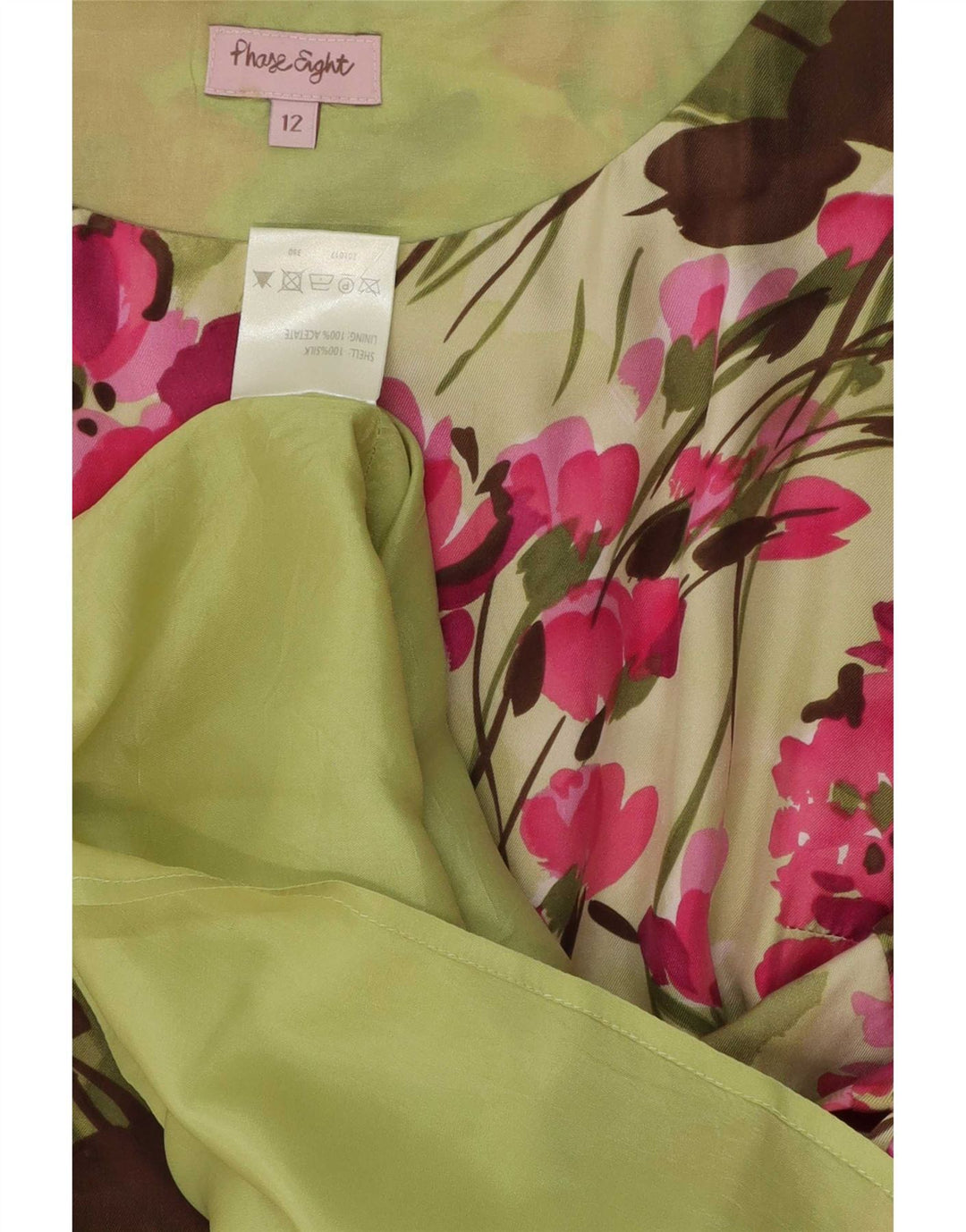 Vestido bainha feminino Phase Eight UK 12 médio floral multicolorido