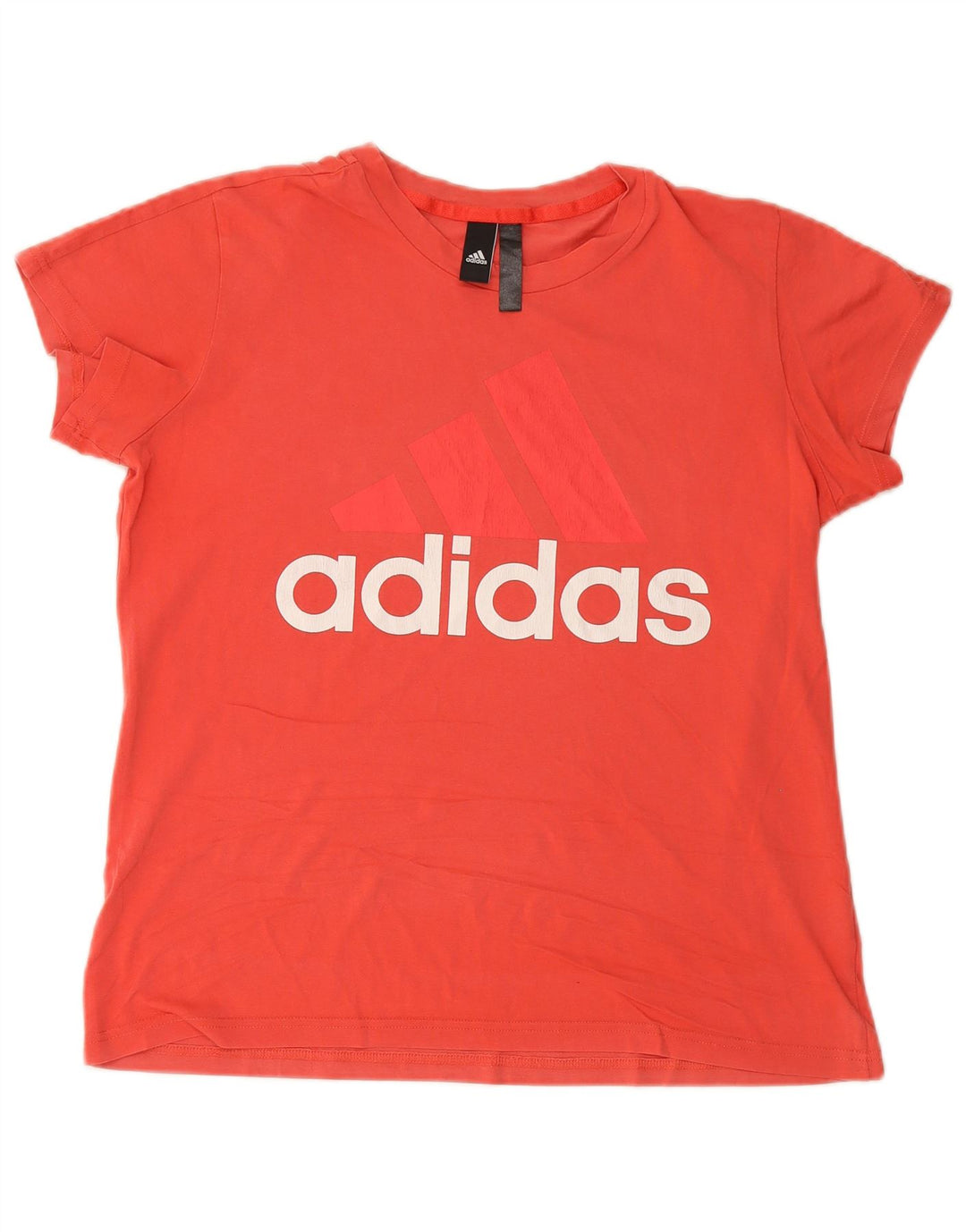 ADIDAS Womens Graphic T-Shirt Top UK 18 XL Vermelho Algodão
