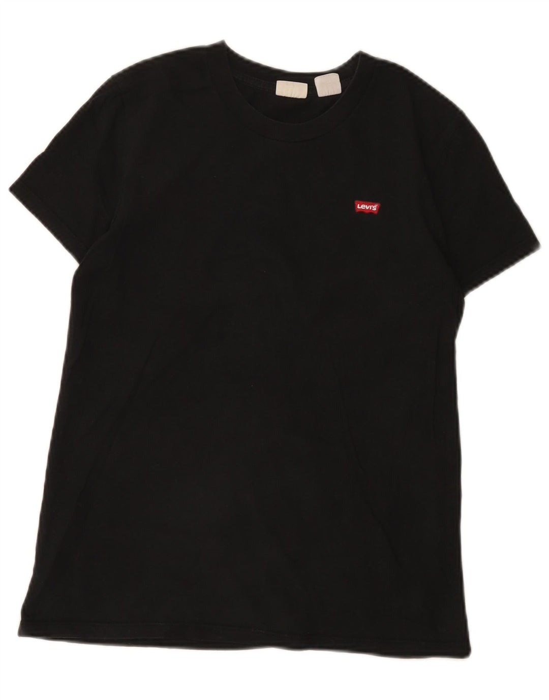 Camiseta feminina Levi's Top UK 10 pequena algodão preto