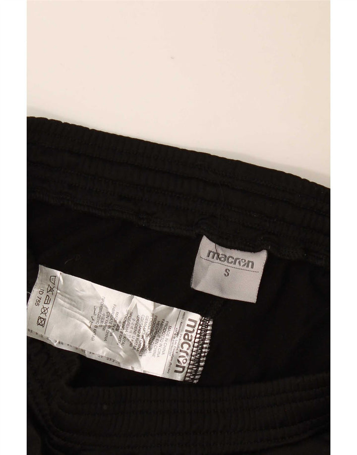 Macron Mens Graphic Tracksuit Calças Joggers Pequeno Poliéster Preto