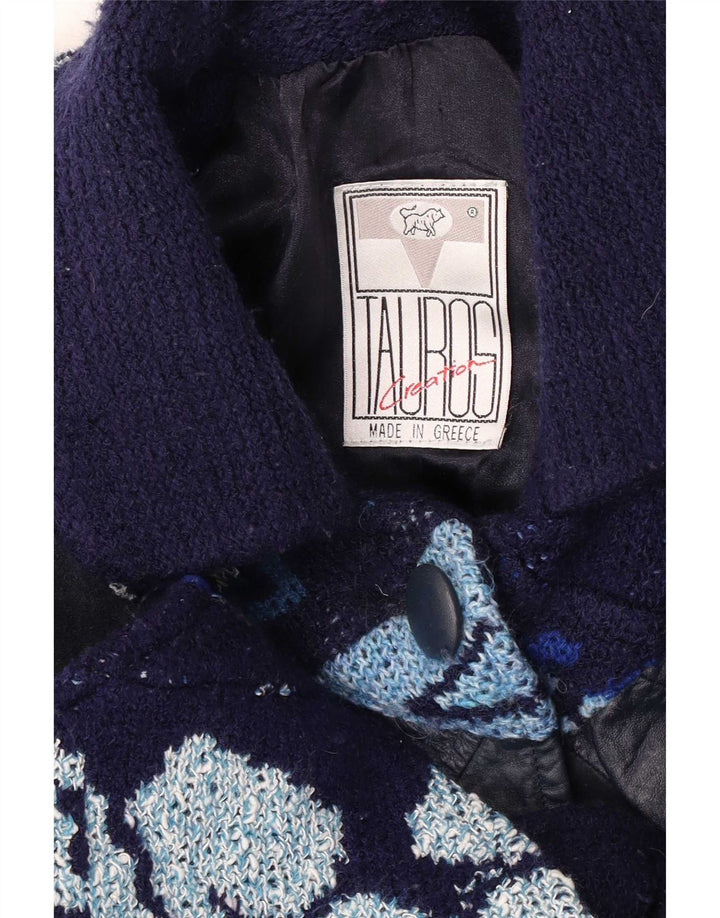 Casaco feminino Tauros Creation tamanho único azul marinho Fair Isle