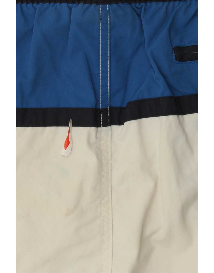 Shorts de natação masculino Champion grande bloco colorido branco