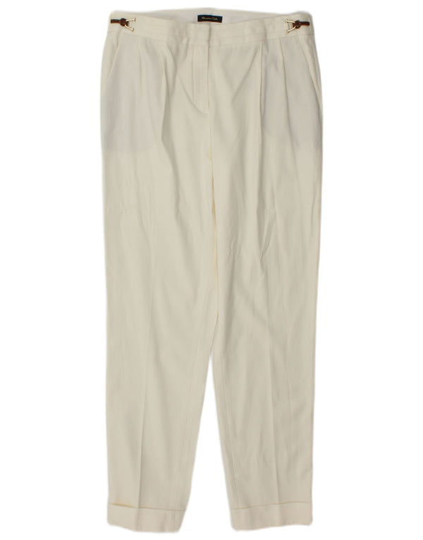 Calça Chino Cônica Feminina Massimo Dutti EU 36 XS W26 L27 Branco