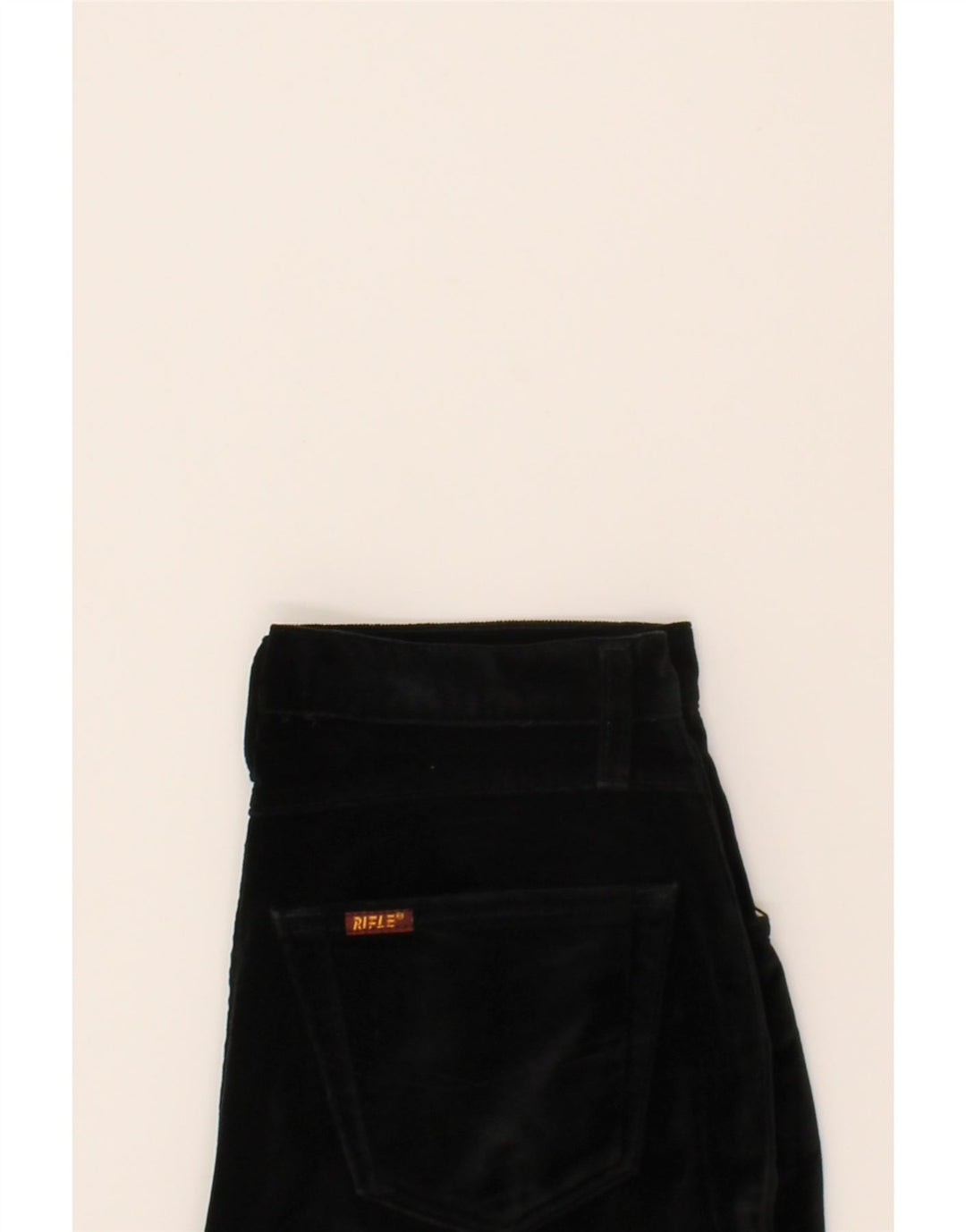 RIFLE Womens Tapered Casual Trousers W30 L32 Black Cotton Vintage Rifle and Second-Hand Rifle from Messina Hembry 