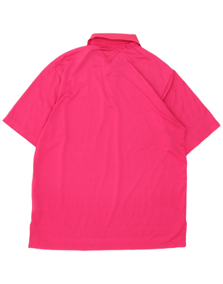 Camisa Polo Masculina Adidas XL Rosa Poliéster