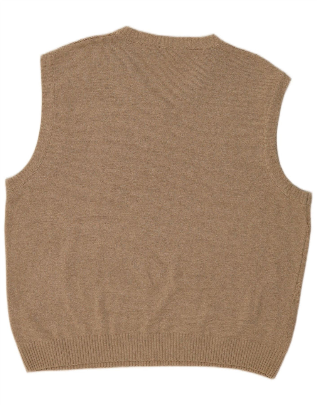 PATRICK BERNARD Mens Colete Regata XL Bege Argyle/Algodão Diamante