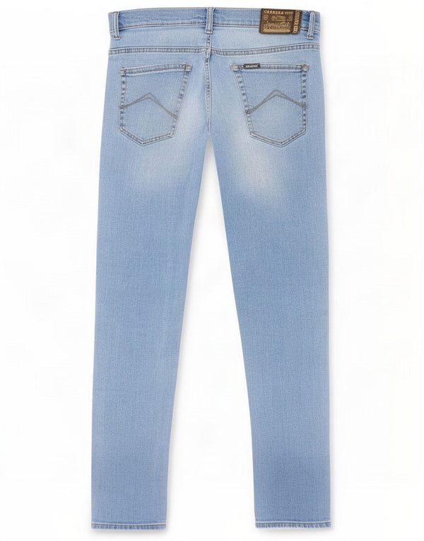 Carrera Mens 700 Slim Jeans W34 L32 Azul Algodão