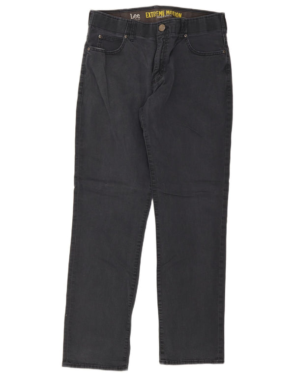 Calça casual masculina Lee Extreme Motion reta cônica W34 L32 cinza