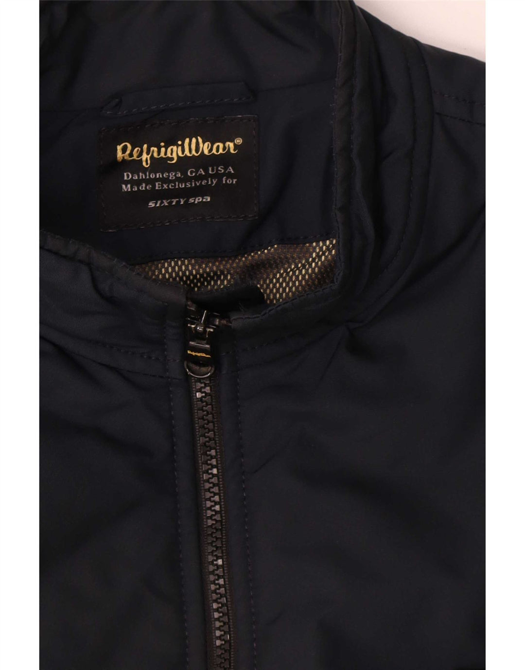 Jaqueta bomber masculina Refrigiwear Sixty spa IT 50 grande bloco colorido azul marinho
