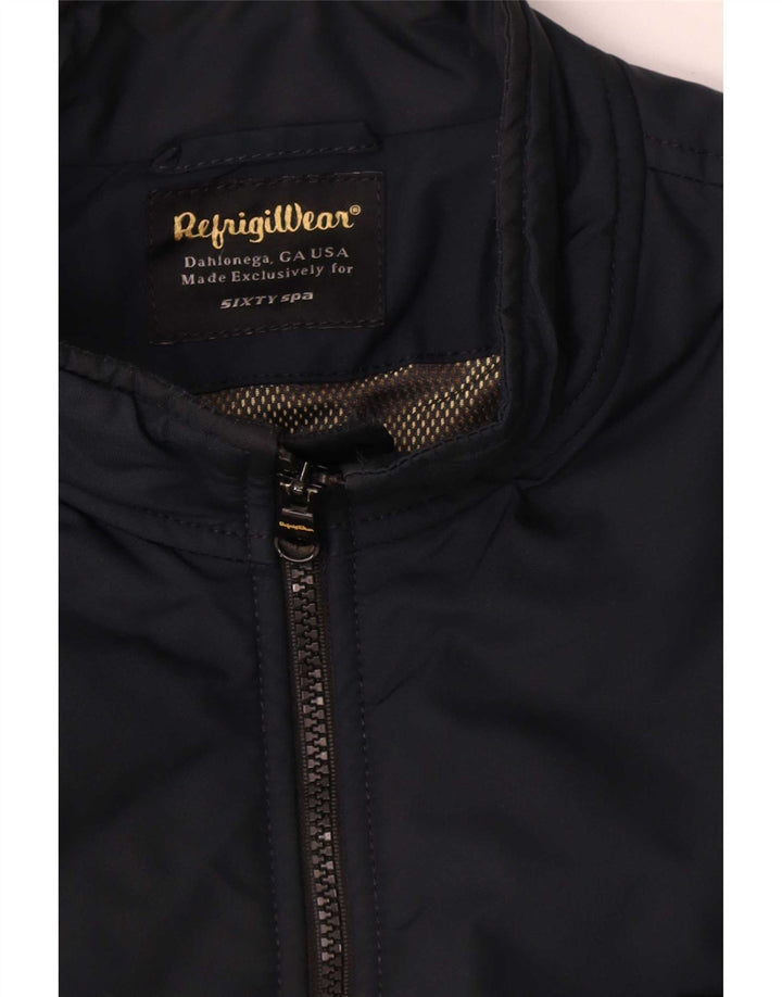 Jaqueta bomber masculina Refrigiwear Sixty spa IT 50 grande bloco colorido azul marinho