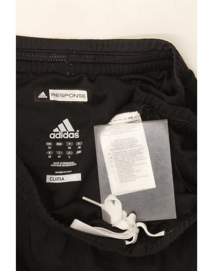 Adidas Womens Climacool Sport Shorts UK 12 Médio Preto Poliéster