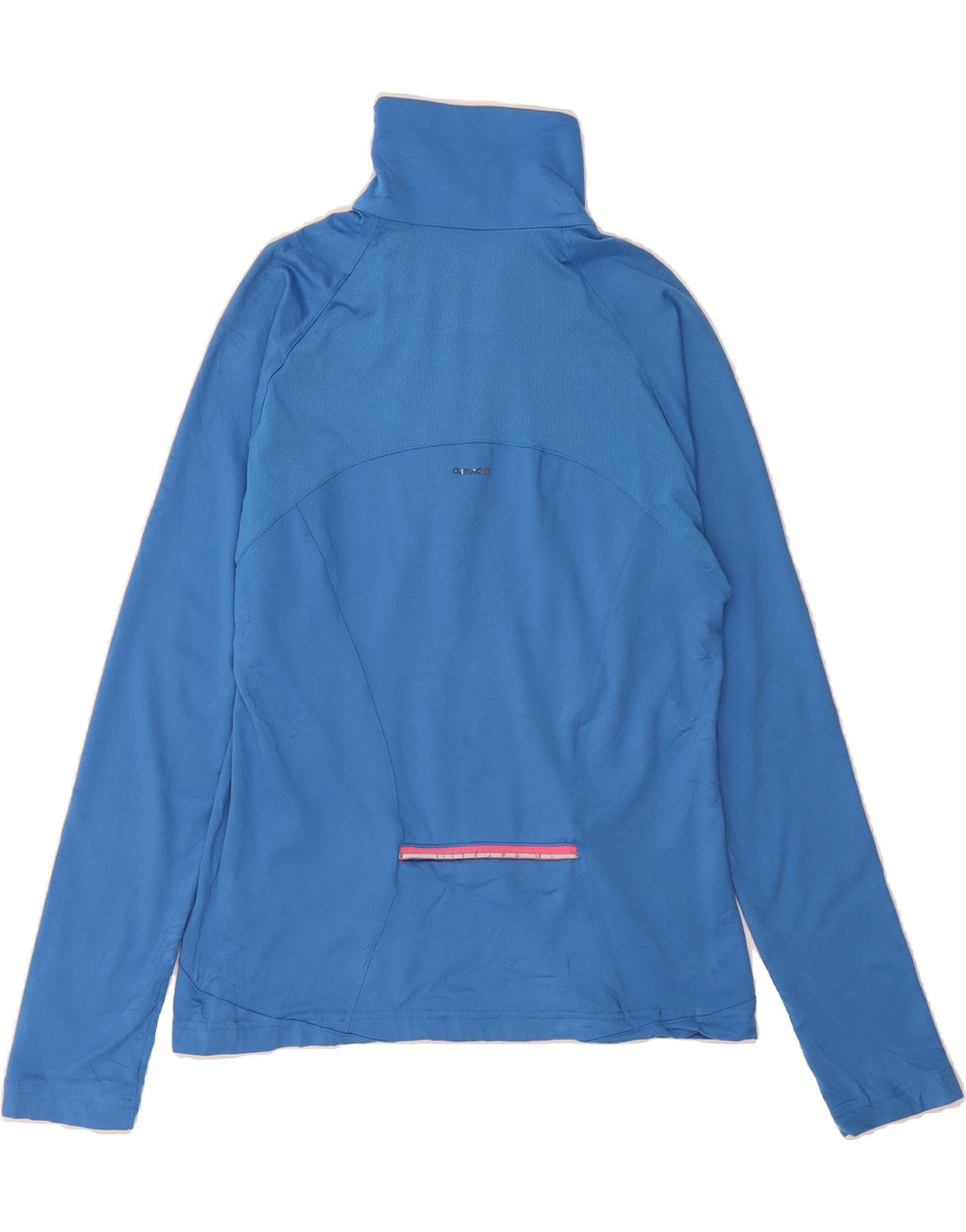 ADIDAS Womens Clima 365 Zip Neck Pullover Tracksuit Top UK 14 Medium Blue Vintage Adidas and Second-Hand Adidas from Messina Hembry 