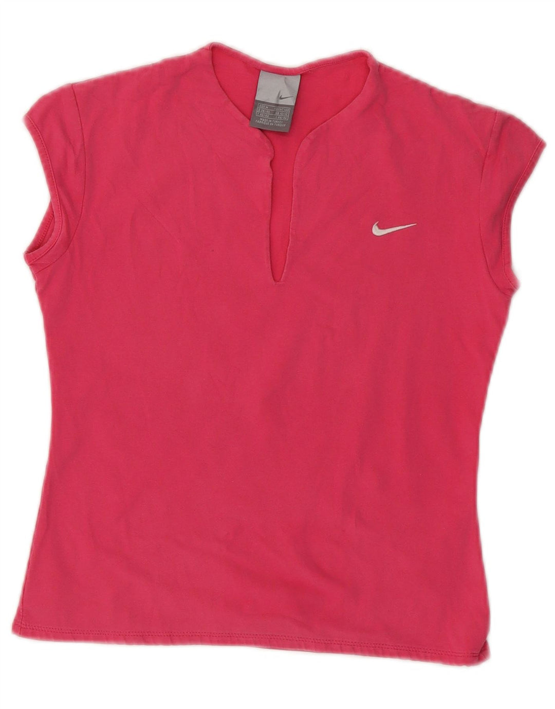 Camiseta Nike Feminina Crop Top UK 10/12 Médio Algodão Rosa