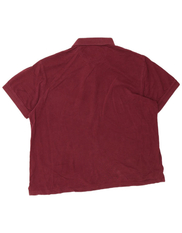 IZOD Mens Herritage Fit Polo Shirt 2XL Burgundy