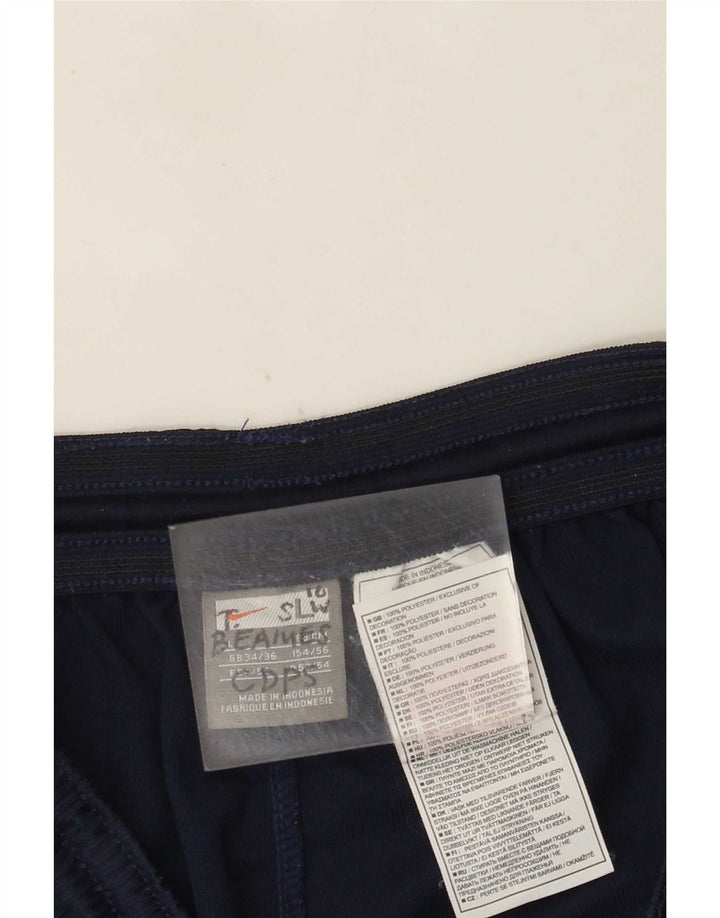 Shorts esportivos masculinos Nike grandes poliéster listrado azul marinho