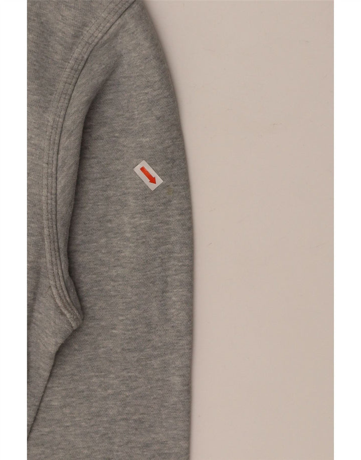 NIKE Mens Hoodie Jumper Pequeno Algodão Cinza