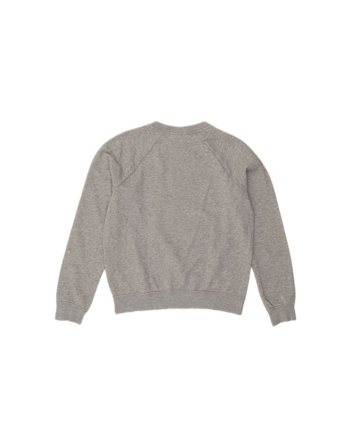 Moletom feminino NIKE UK 10 pequeno cinza algodão