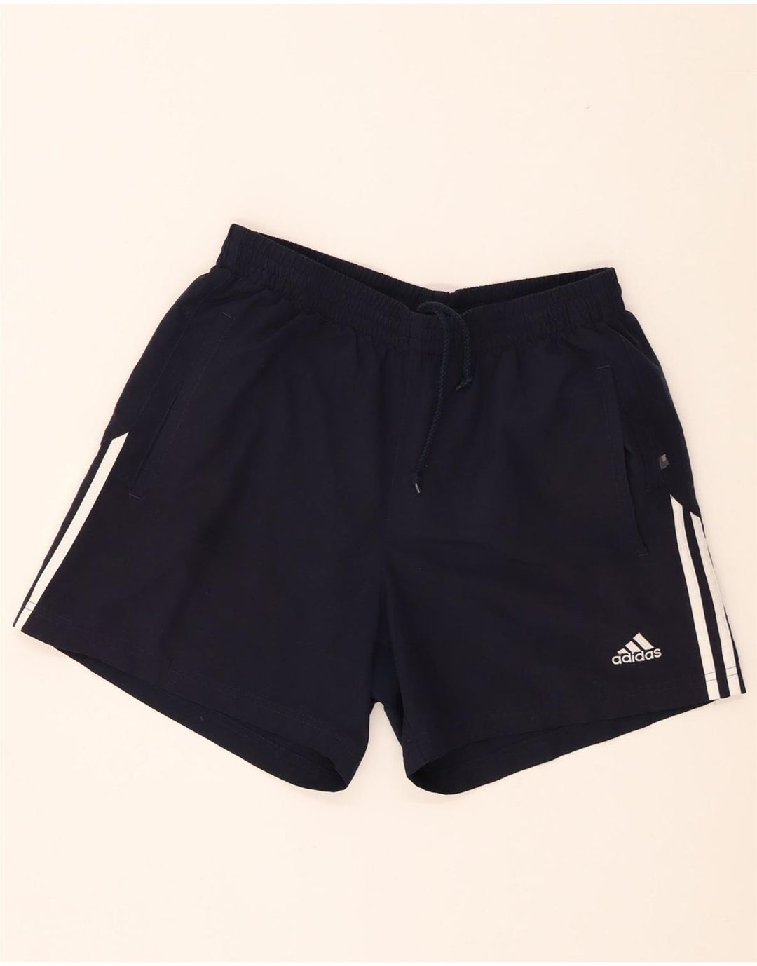 Shorts esportivos masculinos Adidas médio preto poliéster