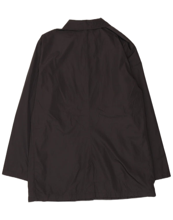 Jaqueta de chuva masculina Marks & Spencer UK 42 XL poliéster preto